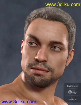 3D打印模型Harold and Hair for Genesis 8 Male的图片