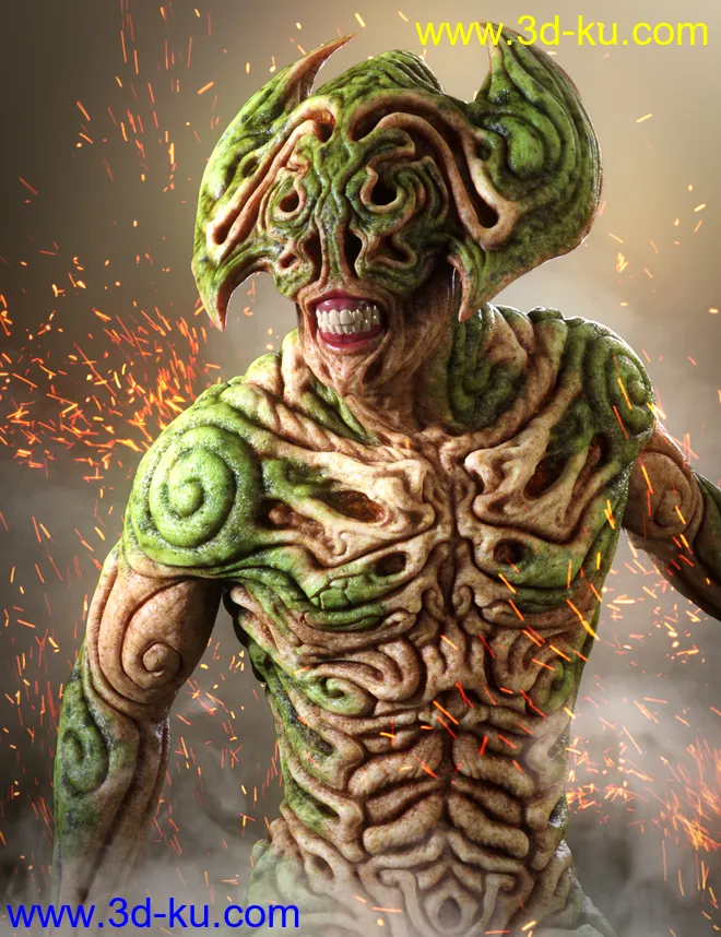 Hell Ambassador HD for Genesis 8 Male模型的图片1