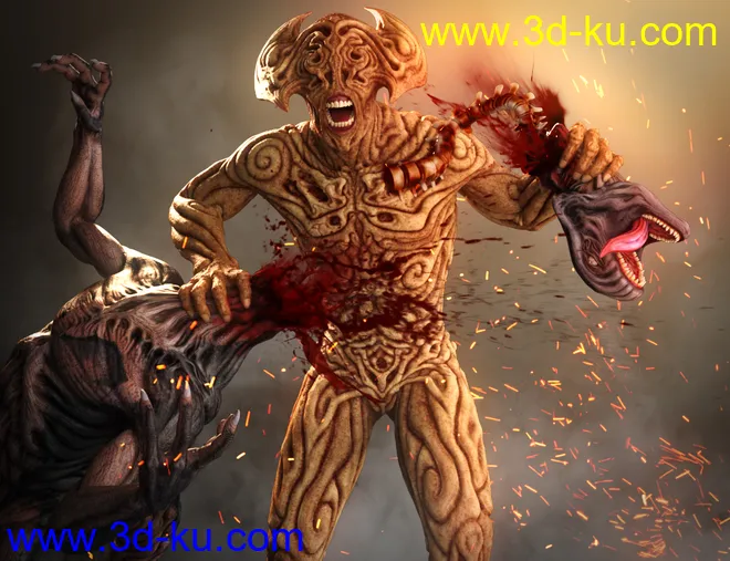 Hell Ambassador HD for Genesis 8 Male模型的图片6