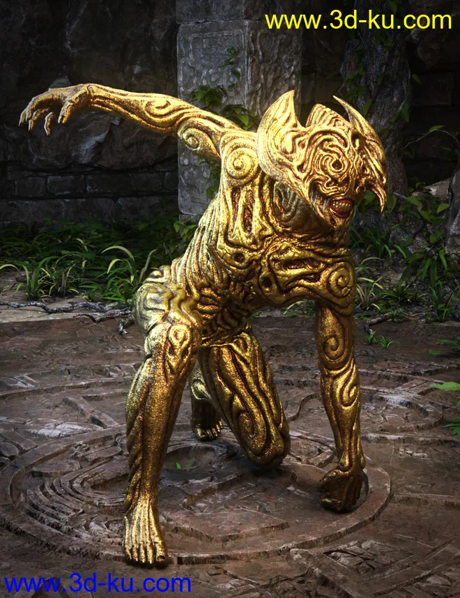 Hell Ambassador HD for Genesis 8 Male模型的图片9