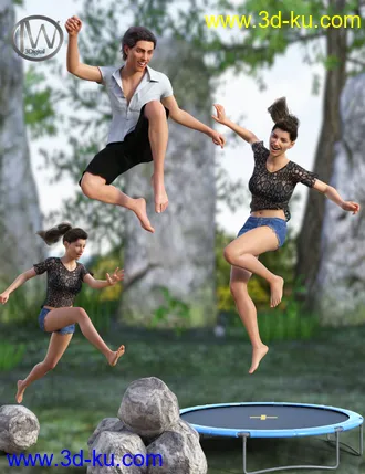 3D打印模型I Jump Poses for Genesis 8的图片