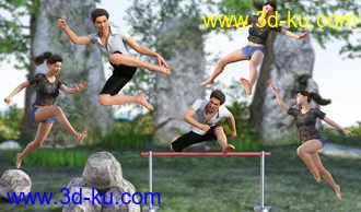 3D打印模型I Jump Poses for Genesis 8的图片