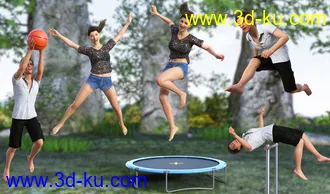3D打印模型I Jump Poses for Genesis 8的图片