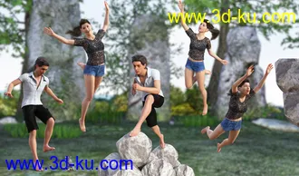 3D打印模型I Jump Poses for Genesis 8的图片