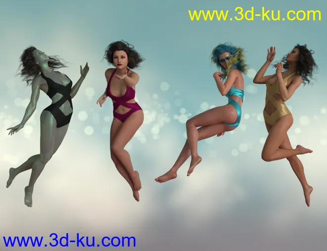 IGD Weightless Poses for Genesis 8 Females模型的图片2