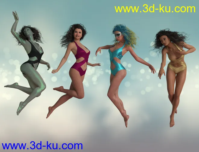 IGD Weightless Poses for Genesis 8 Females模型的图片3