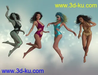3D打印模型IGD Weightless Poses for Genesis 8 Females的图片