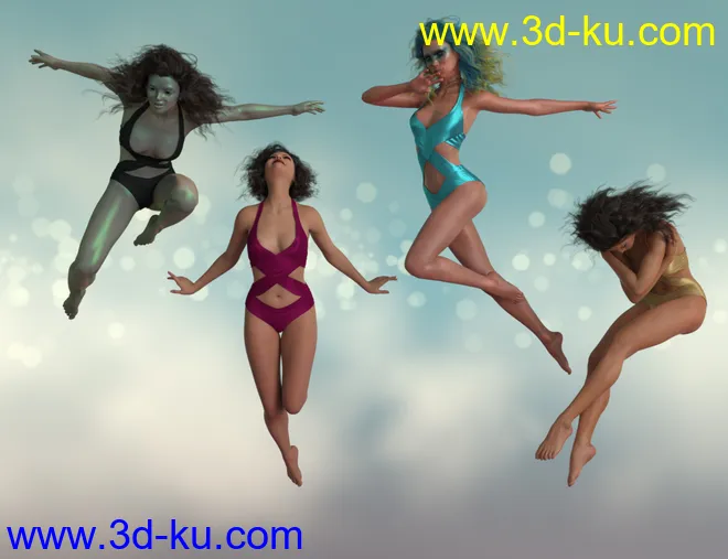 IGD Weightless Poses for Genesis 8 Females模型的图片4