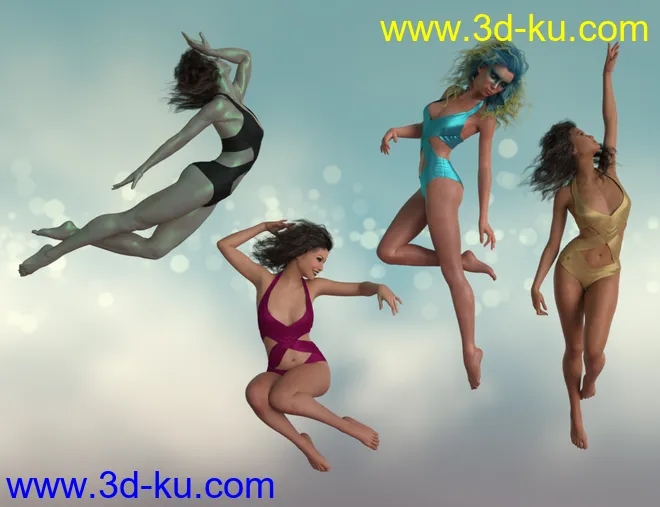 IGD Weightless Poses for Genesis 8 Females模型的图片5