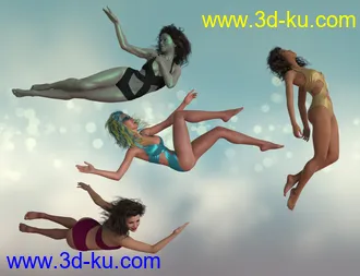 3D打印模型IGD Weightless Poses for Genesis 8 Females的图片