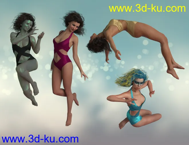 IGD Weightless Poses for Genesis 8 Females模型的图片9