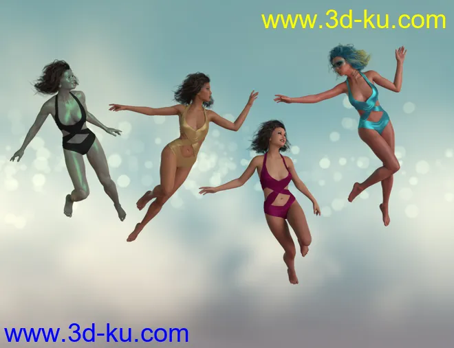 IGD Weightless Poses for Genesis 8 Females模型的图片10