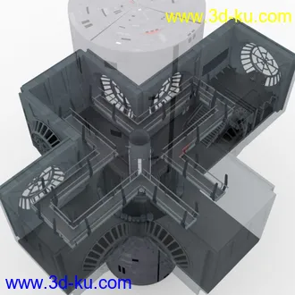 3D打印模型Imperial Throne Room for DAZ Studio的图片
