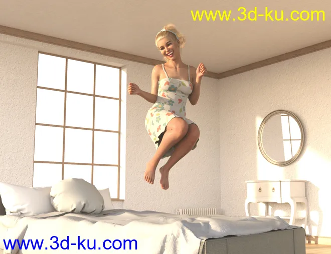 Jump for Joy Poses for Genesis 8 Female模型的图片12