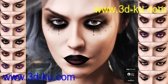 3D打印模型LIE Pirate Face and Body Make-up for Genesis 8的图片