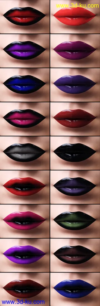 3D打印模型LIE Pirate Face and Body Make-up for Genesis 8的图片