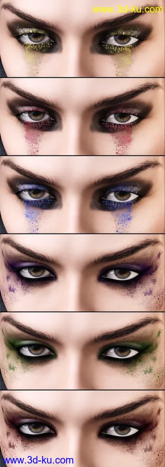 3D打印模型LIE Pirate Face and Body Make-up for Genesis 8的图片