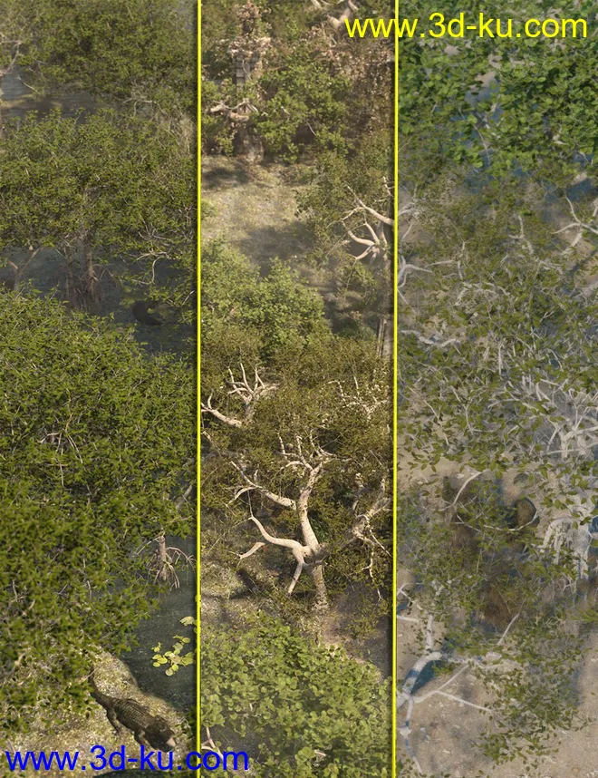 Low Resolution Tropical Trees and Shrubs模型的图片1