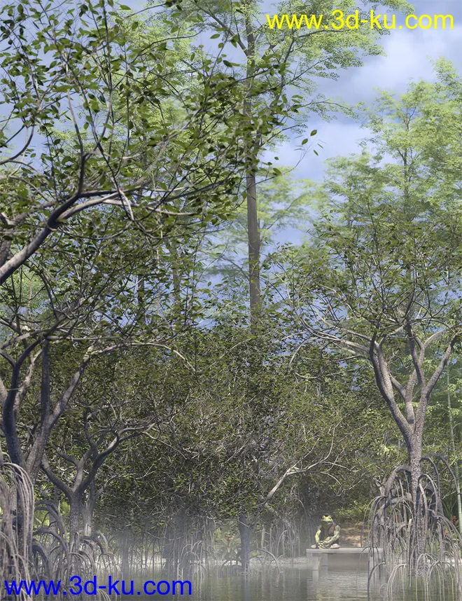 Low Resolution Tropical Trees and Shrubs模型的图片2