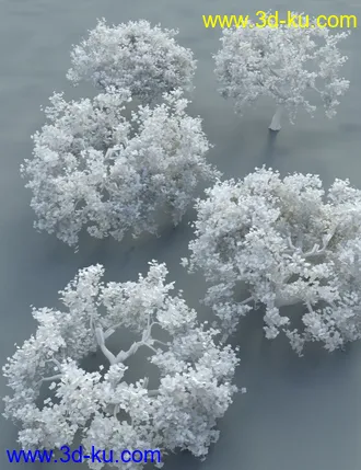 3D打印模型Low Resolution Tropical Trees and Shrubs的图片