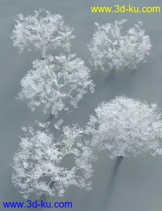 3D打印模型Low Resolution Tropical Trees and Shrubs的图片