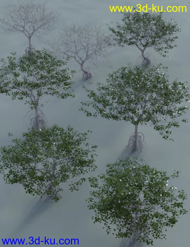 Low Resolution Tropical Trees and Shrubs模型的图片11