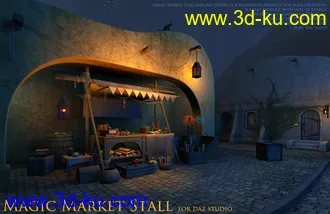 3D打印模型Magic Market Stall for Daz studio的图片