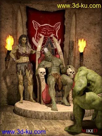 3D打印模型MD The Orc Village的图片