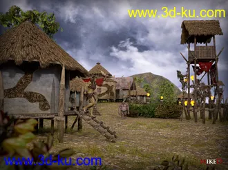 3D打印模型MD The Orc Village的图片