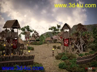 3D打印模型MD The Orc Village的图片