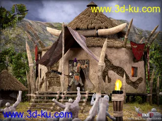 3D打印模型MD The Orc Village的图片