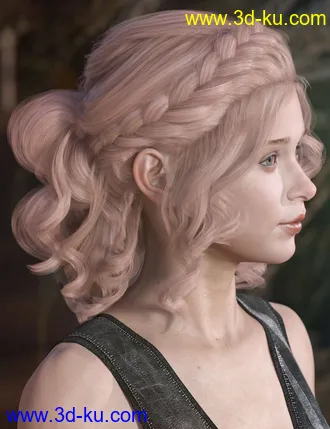 3D打印模型Mercedes Hair for Genesis 3 and 8 Female(s)的图片