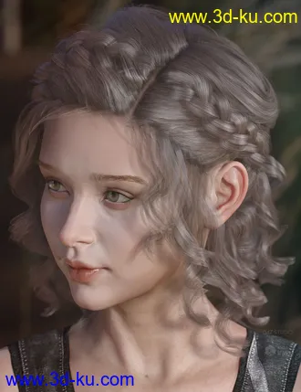 3D打印模型Mercedes Hair for Genesis 3 and 8 Female(s)的图片