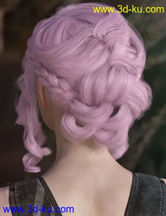 3D打印模型Mercedes Hair for Genesis 3 and 8 Female(s)的图片