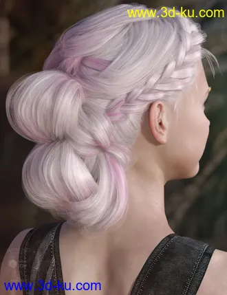 3D打印模型Mercedes Hair for Genesis 3 and 8 Female(s)的图片