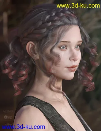 3D打印模型Mercedes Hair for Genesis 3 and 8 Female(s)的图片