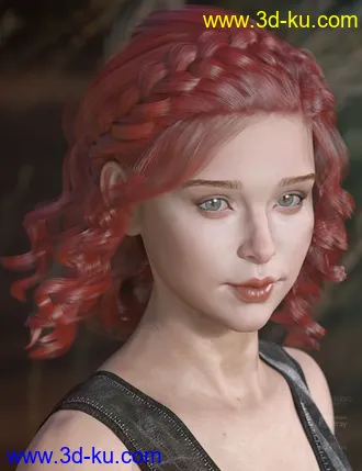 3D打印模型Mercedes Hair for Genesis 3 and 8 Female(s)的图片