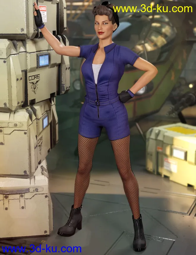 Miss Mecha Outfit for Genesis 8 Female(s)模型的图片1