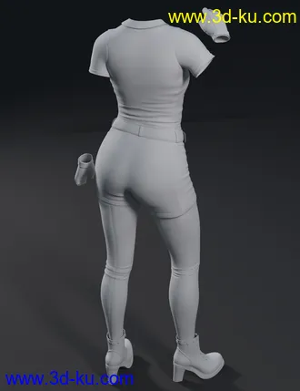 3D打印模型Miss Mecha Outfit for Genesis 8 Female(s)的图片