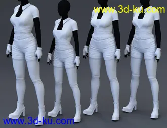3D打印模型Miss Mecha Outfit for Genesis 8 Female(s)的图片