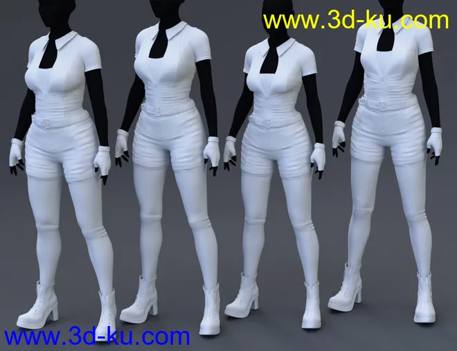 Miss Mecha Outfit for Genesis 8 Female(s)模型的图片5