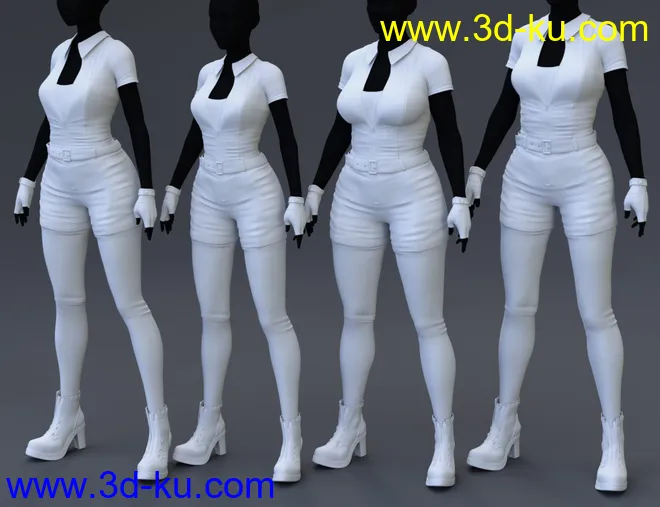 Miss Mecha Outfit for Genesis 8 Female(s)模型的图片6