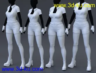 3D打印模型Miss Mecha Outfit for Genesis 8 Female(s)的图片