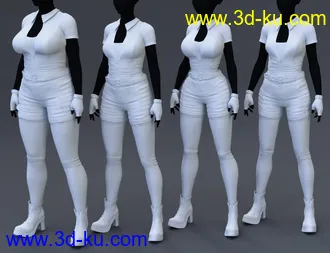 3D打印模型Miss Mecha Outfit for Genesis 8 Female(s)的图片