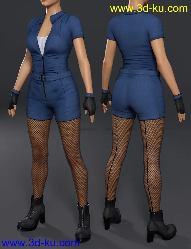 Miss Mecha Outfit for Genesis 8 Female(s)模型的图片8