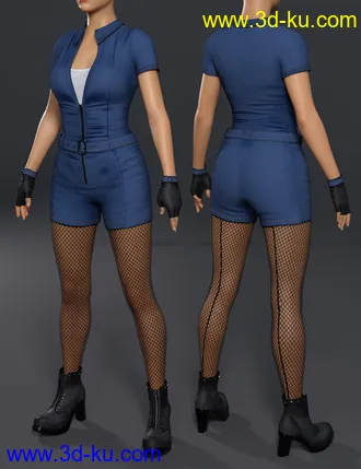 3D打印模型Miss Mecha Outfit for Genesis 8 Female(s)的图片