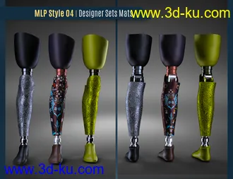 3D打印模型Modern Leg Prosthetic for Genesis 3 and 8 Female的图片