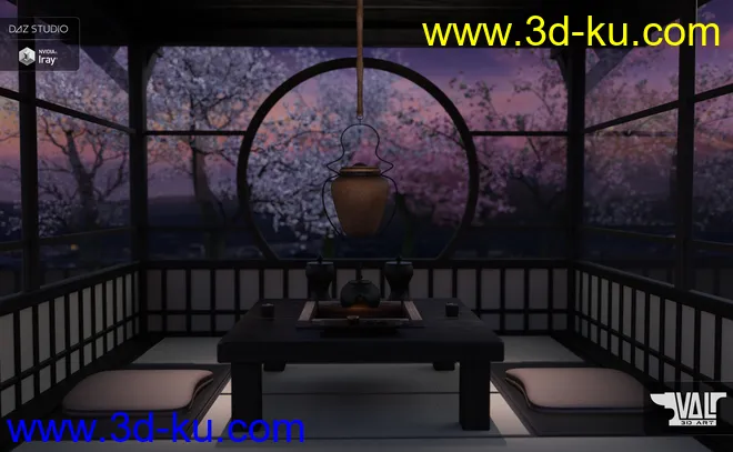 Modern Tea Room模型的图片2