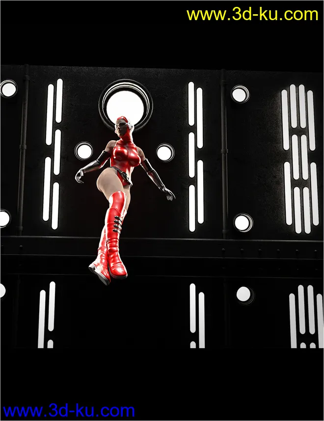 Modular Sci-Fi Wall Lights模型的图片3