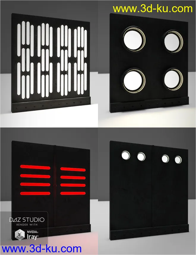 Modular Sci-Fi Wall Lights模型的图片10